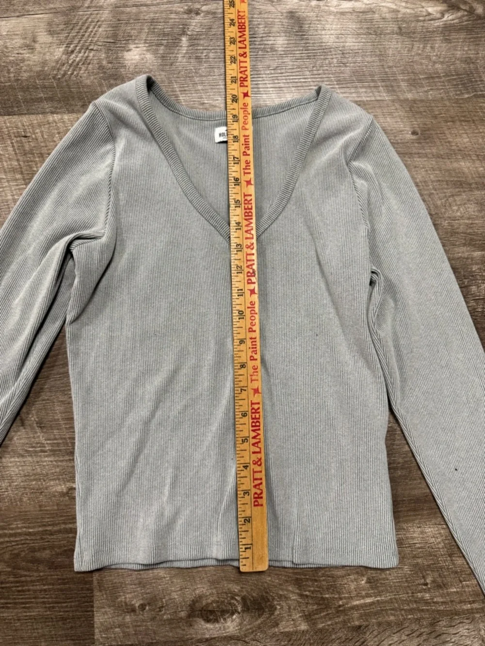 Hollister Ribbed Long Sleeve Shirt Size Large - Picture 5 of 8